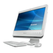 聯想新家悅C21TR白色一體電腦 簡約外觀與智能觸控的融合